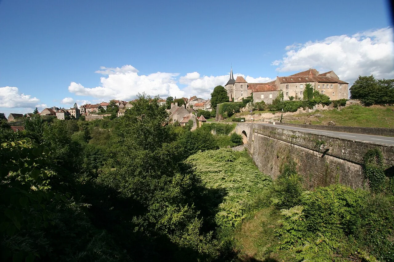 Saint-Benoît du Sault, Indre, France. Vue générale